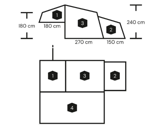 Plattegrond van de Campooz Lazy Jack